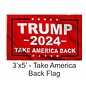 Trump 2024 Flag - Take America Back- Red