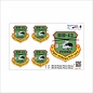 HH-43 Pedro Rescue Patch Decal Set