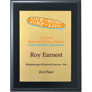 Solid Black Plaque