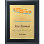 Solid Black Plaque