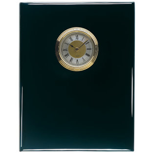 Black Piano Finish Clock Plaque - 8"x10"