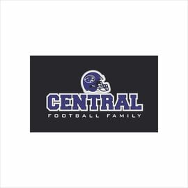 Central Footbal Flag - Football Family