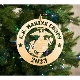 Morgan House Ornament - Custom Cut Marine Corps