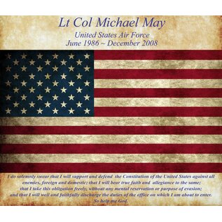 Morgan House Custom Printed Distressed Flag with Name & Text