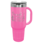 40 oz. Travel Mug with Handle, Straw Included