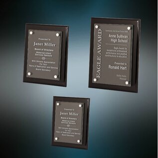 Floating Plaque - Piano Finish with Acrylic Plate