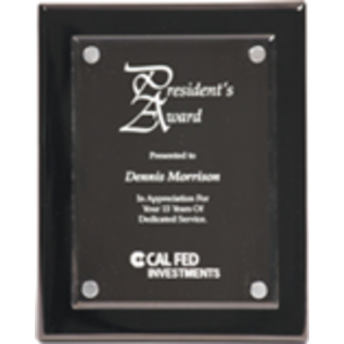 Floating Plaque - Piano Finish with Acrylic Plate