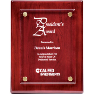 Floating Plaque - Piano Finish with Acrylic Plate