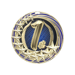 Star Blast Medal – 2 1/4" Custom 2" Insert Holder Award Medal