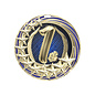 Star Blast Medal – 2 1/4" Custom 2" Insert Holder Award Medal