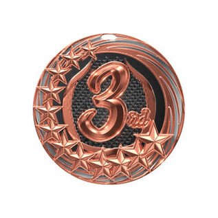 Star Blast Medal – 2 1/4" Custom 2" Insert Holder Award Medal