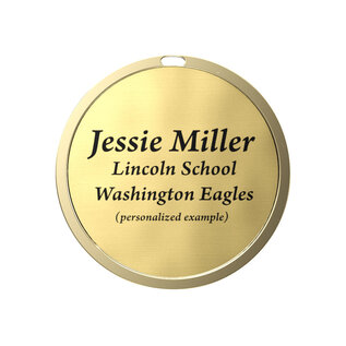 Star Blast Medal – 2 1/4" Custom 2" Insert Holder Award Medal