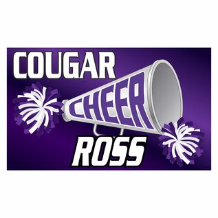 Central Cheer Flag - Single Sided Personalized