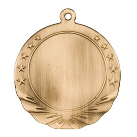 Sport Award 2 3/4" Antique Gold 2" Insert Holder Medal