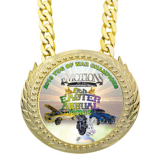 Lite Champ Medal w/ Plastic Chain - 6" x 5.25"