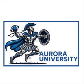 Aurora Univ Spartan Football  Flag
