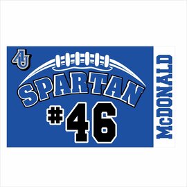Aurora Univ Football  Player Flag