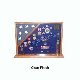 Morgan House MSB-01 Original Military Shadow Box – Corner Flag Display