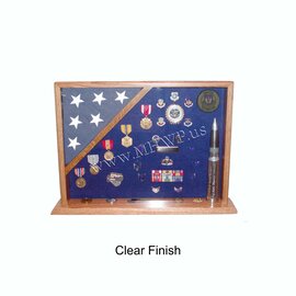 Morgan House Shadow Box with flag in corner - MSB-01 -