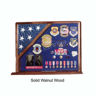 Morgan House Shadow Box with flag in corner - MSB-01 -
