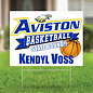 School Spirit Yard Sign - Aviston Basketball