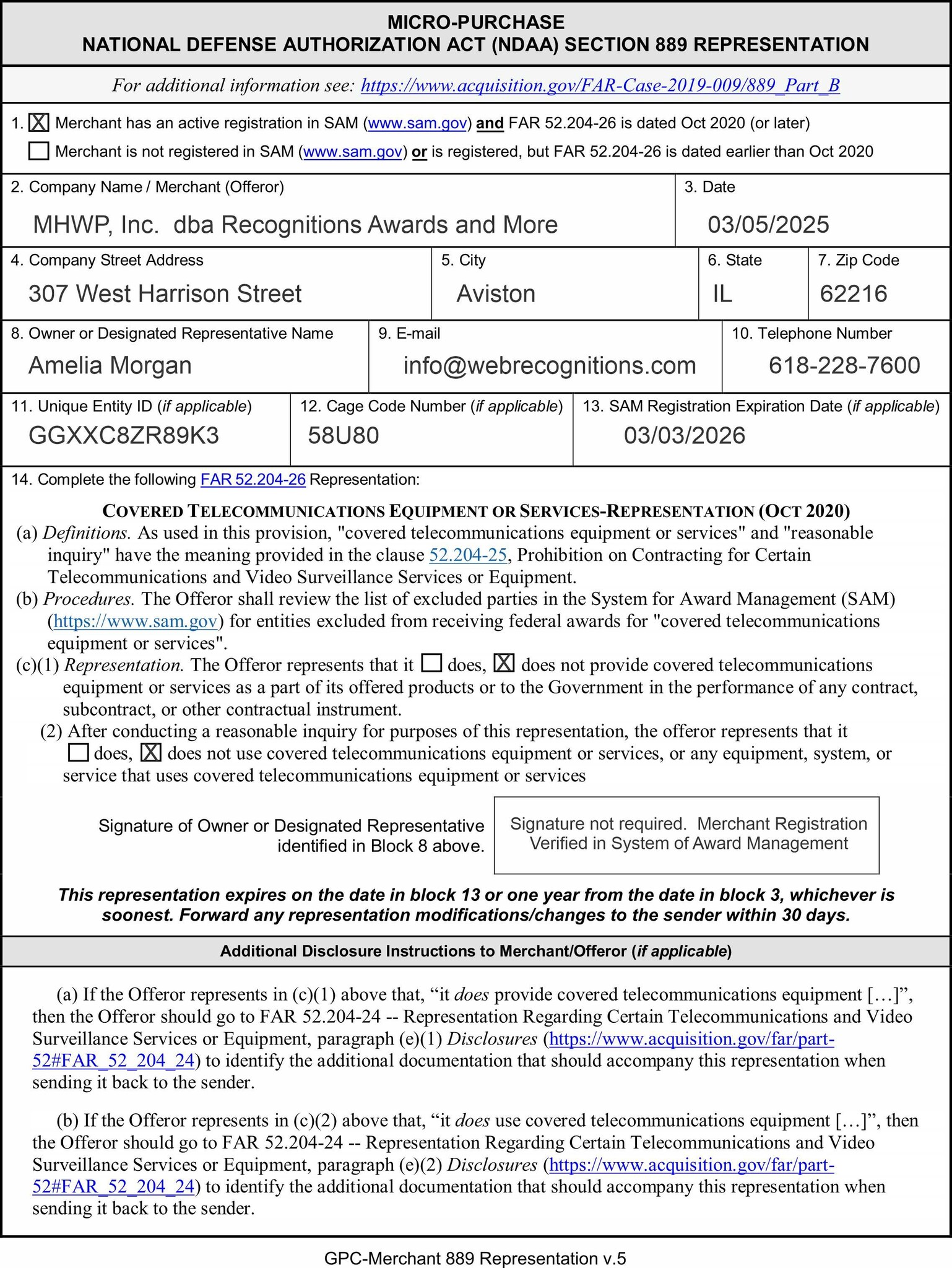 Form 889