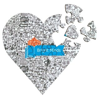 6.7" Heart Jigsaw Puzzle (23 Pcs)