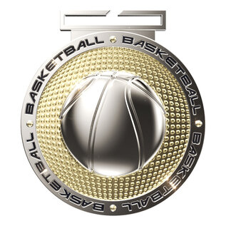 3" Dual Plated Medal -