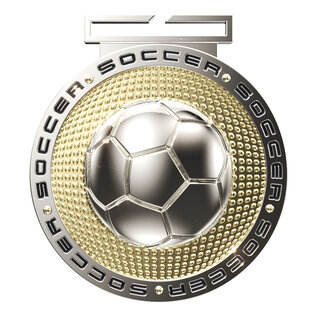 3" Dual Plated Medal -