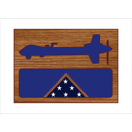 Morgan House MQ-9 Reaper Shadow Box 3' x 5' Flag Area