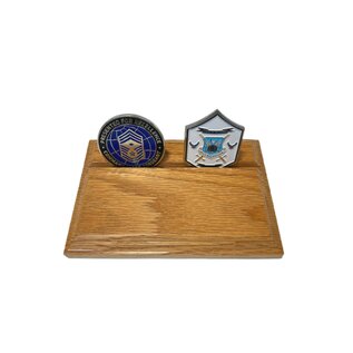 Morgan House MCD-01-O - Single Coin Flat Oak Display