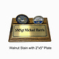 Morgan House MCD-01-O - Single Coin Flat Oak Display