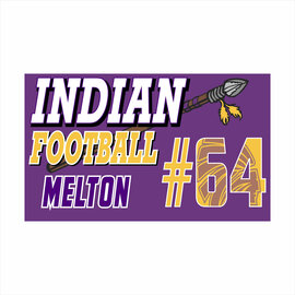 Carlyle Football Flag - Personalized