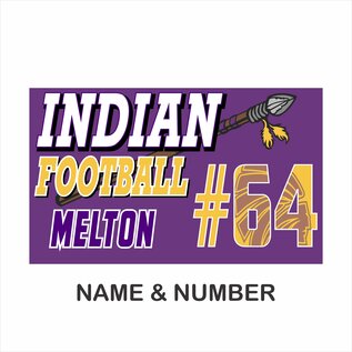 Carlyle Football Flag - Personalized