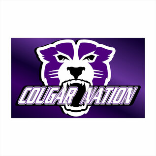 Central Cougar Nation Spirit Flag - 3x5