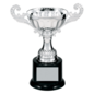 Completed Wide Metal Cup Trophy on Base