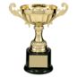 Completed Wide Metal Cup Trophy on Base