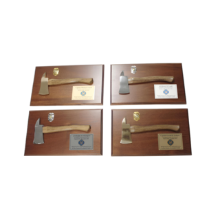 Morgan House Fire Axe Plaque - 20" x 12"