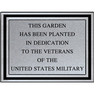 Silver/Black Cast Aluminum Sign