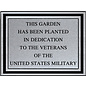 Silver/Black Cast Aluminum Sign