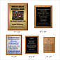 Oak Finish Plaque