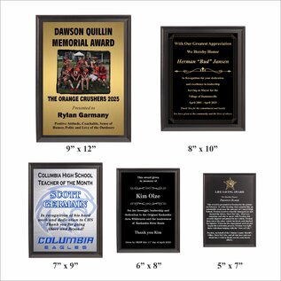 Solid Black Plaque