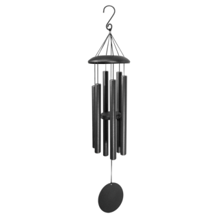 Black Powder Coated Aluminum Wind Chime