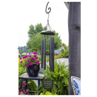 Black Powder Coated Aluminum Wind Chime