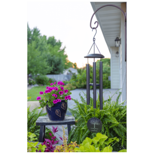 Black Powder Coated Aluminum Wind Chime