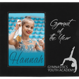 Leatherette Photo Frame with large Engraving Area