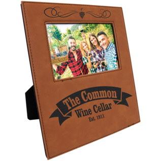 Leatherette Photo Frame with large Engraving Area