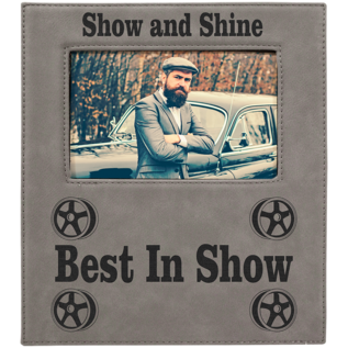 Leatherette Photo Frame with large Engraving Area