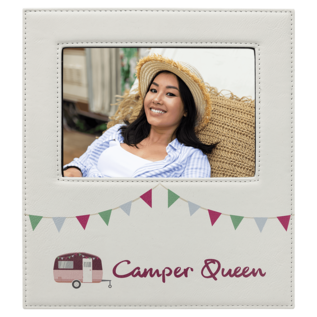 Leatherette Photo Frame with large Engraving Area