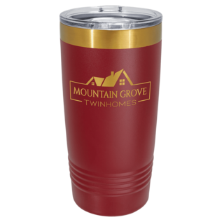 Bright Gold ION-Plated Ringneck Tumbler with Slider Lid